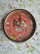 The Simpsons Moe's Taverne Wanduhr mit Beleuchtung - Sehr selten