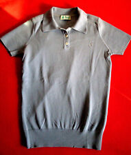 Pringle, Poloshirt, Gr. XS, Grau, 3-Knopf, mit Logo-Löwe, Ska, Skin Girl, Mod