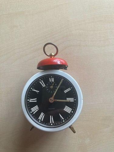 Mauthe vintage wecker uhr rot - uhr,