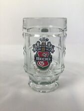 0,25 Liter Glas Bierkrug Becks