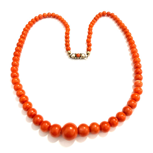 Art deco korallenkette - art,
