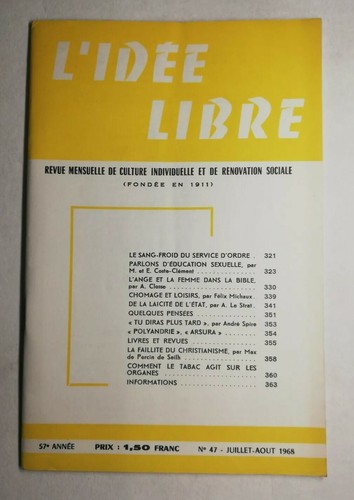 Zeitschrift idee frei - zeitschrift,