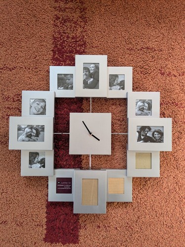 Wanduhr mit bilderrahmen - wanduhr,