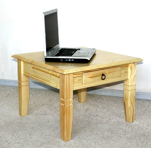 Massivholz couchtisch 65x65cm - massivholz,