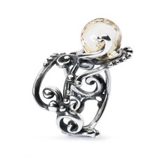 Mode Ring TROLLBEADS Damen Silber Quarz Citrin 12- TAGRI-00362