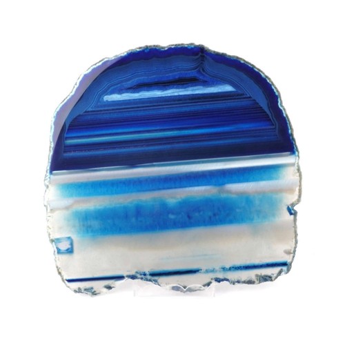 Große achatscheibe blau ø - xl,