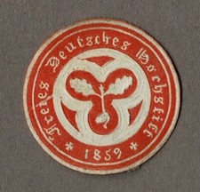Siegelmarke Frankfurt: Freies Deutsches Hochstift 1859