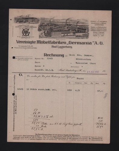 Bad lauterberg rechnung 1913 - bad,