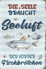 Blechschild seeluft - blechschild*,