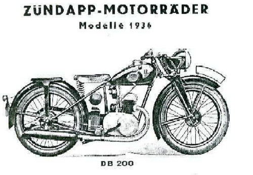 Zündapp db200 mit gangmotor - zündapp,