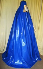 Lackkleid  Burkakleid viele Farben Plastik im Gesicht  Kostüme Vinyldress