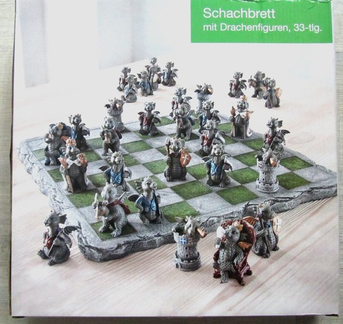 Schachbrett tlg mit - schachbrett, 33-tlg.