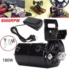 180W Nähmotor,Nähmaschinenmotor Motor für Nähmaschinen mit Fußanlasser 8000RPM