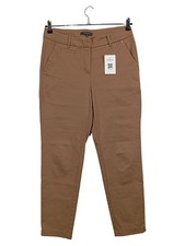 comma, Damen Stoffhose Chino Gr. 44 Braun Casual Freizeit Baumwolle