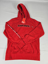 Diesel – S-Girk-Hood  Kapuzenpullover Hoodie Rot Größe S
