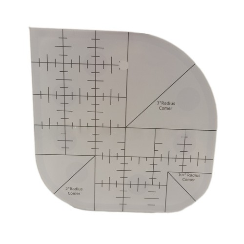 Acryl quiltlineal radius ecken - acryl,