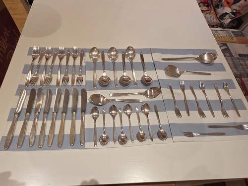 Silberbesteck 8teilig messer - silberbesteck,