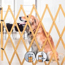 Hundeabsperrgitter Holz Natur