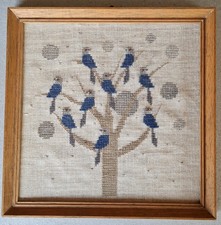 Kreuzstich Stickbild - Vögel