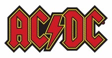 AC/DC - Patch Aufnäher - Logo cut 9,5 x 4,5cm