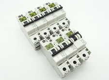 7x Sicherungsautomat AEG Elfa E81S C2 LS-Schalter 2A 1p + Hilfsschalter E80(S)