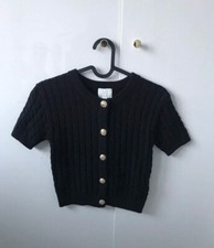 H&M Strick Cardigan mit Zopfmuster  neu mit Etikett Überall ausverkauft XXS/XS