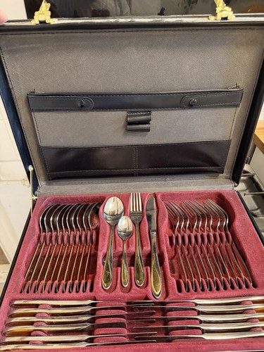 Besteckset hartvergoldet mit