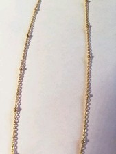 Ankerkette Kugelkette Halskette 925 Silber Vergoldet 45 Cm