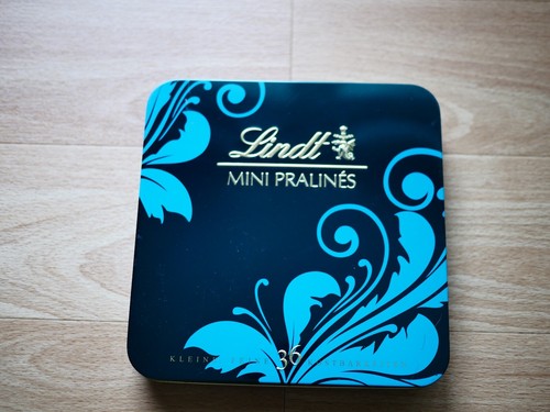Blechdose lindt mini pralinés - blechdose,