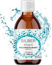 1000 ml Kolloidales Silber 40ppm | Silberwasser | Reinstwasser