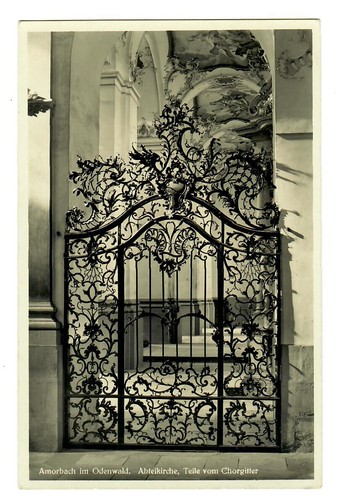 Amorbach abteikirche - ak,