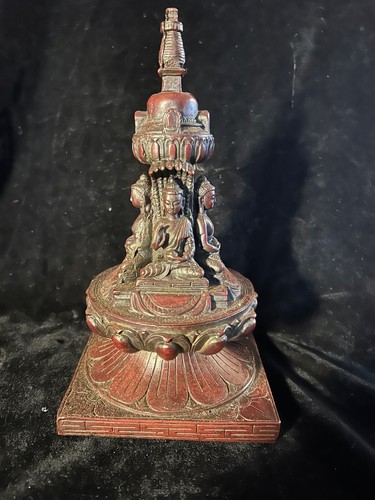Harz stupa chorten 23cm - harz, stupa/chorten