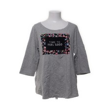 Maite Kelly x Bonprix, Top, Größe: 44/46, Grau, Baumwolle/Elasthan/Viskose #JFm