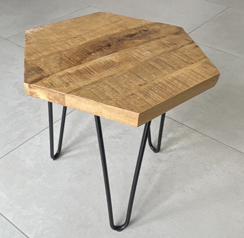 Achteckiger holz beistelltisch - achteckiger, holz-beistelltisch
