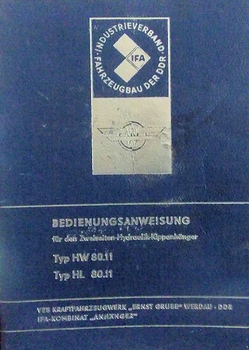 Kippanhänger u hl - hw, 80/11