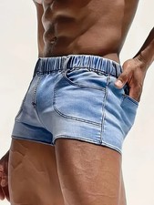 MENS HOT PANTS ! - SEHR KURZE JEANSSHORT - XL - KURZE HERREN GAY JEANSHOSE