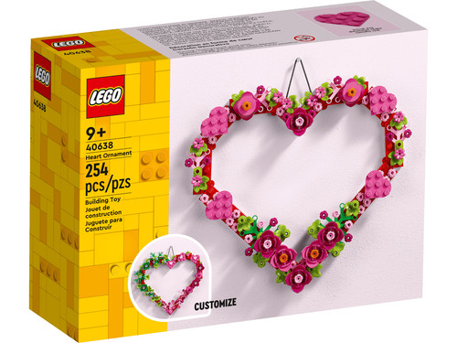 Lego iconic herz deko - iconic:, herz-deko