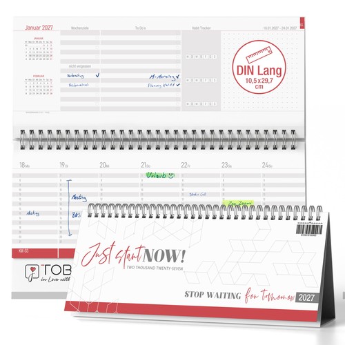 Tischkalender 2027 just start - 2027,