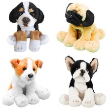 1 Plüschtier Hund 13 cm Kuscheltiere Stofftiere Haustiere Tier Tiere Hunde Mops 