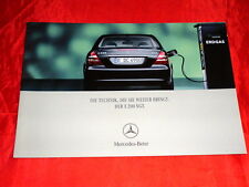 MERCEDES W211 E-Klasse E 200 NGT Erdgas Prospekt Brochure Depliant Folleto 2003