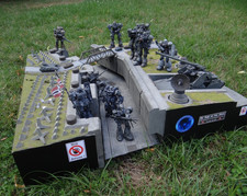 Zeon Gundam Modell Diorama Krieg Anime Roboter Figuren Klaus Schäftner 70x70cm