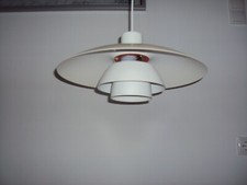 Louis Poulsen PH 4/3 weiß dänische Pendellampe Poul Henningsen