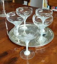 5 Sekt-Schalen, Rosenthal Studio Line, SCHNEEBLUME Michael Böhm 