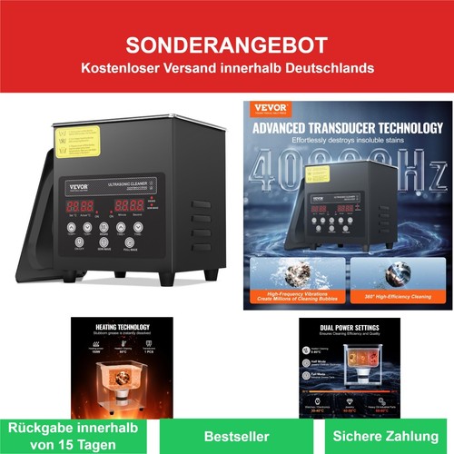Vevor ultraschallreiniger - vevor, 2l
