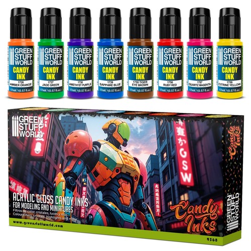 Set acryl candylack 17ml - 8x, acryl-candylack