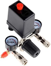 150 PSI Luftkompressor Druckregelschalter mit Ventil Messgeräte Regler UK