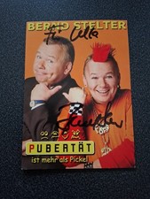 Autogramm - Bernd Stelter 2007 "Pubertät ist mehr als Pickel" Guter Zustand 