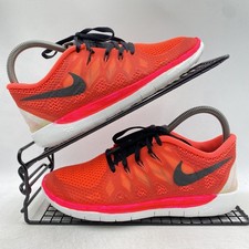 Nike Free Run 5.0 rot pink weiß Turnschuhe Größe UK 5 Damen Fitness Laufen Yoga niedrig