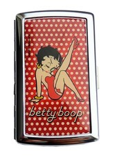 Champ® Betty Boop® mini metall Zigarettenetui incl. schwarzem Geschenkbeutel