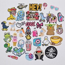 Flicken zum Aufbügeln Bügelflicken Aufbügler Kind Patches Stoff Aufbügelflicken